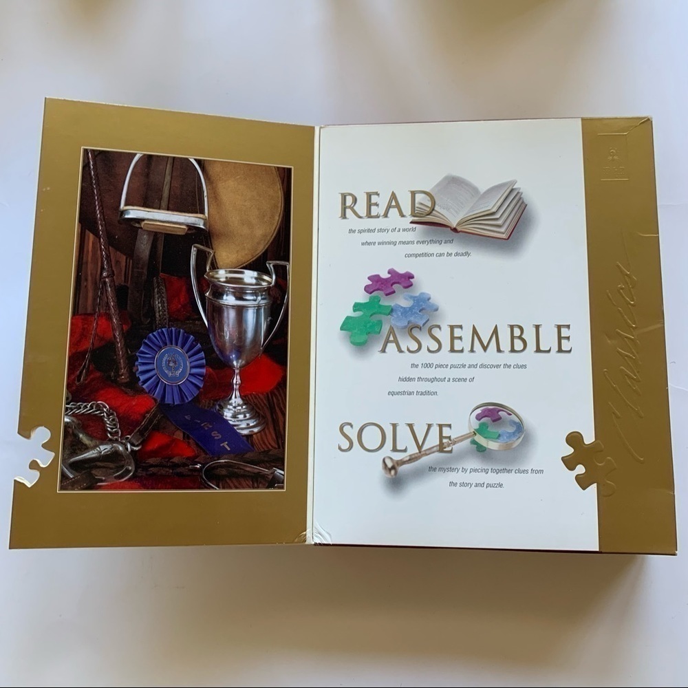 Vintage mystery jigsaw puzzle game “Unbridled Fear” 1000 pieces, 1997 age 12 up - Picture 5 of 14